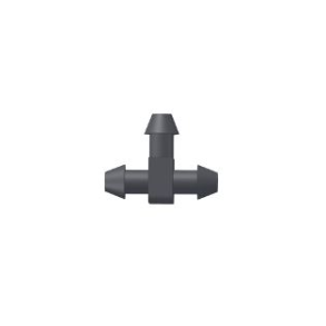 Tee-stykke 5 mm barb sort