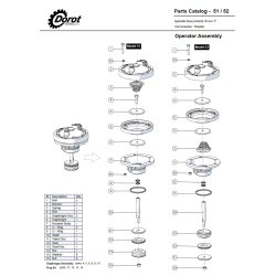 O-ring t. Dorot ventil 6-075 f. Backflush  Ikke p lager