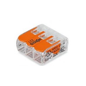 El-muffe 3x4 mm transparent, serie 221