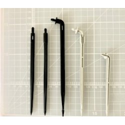 Dryp-pind 5*3 mm gr� kort vinkel